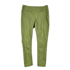Women’s Sage Green Jeggings Pull On Mid Rise Stretch Size 6